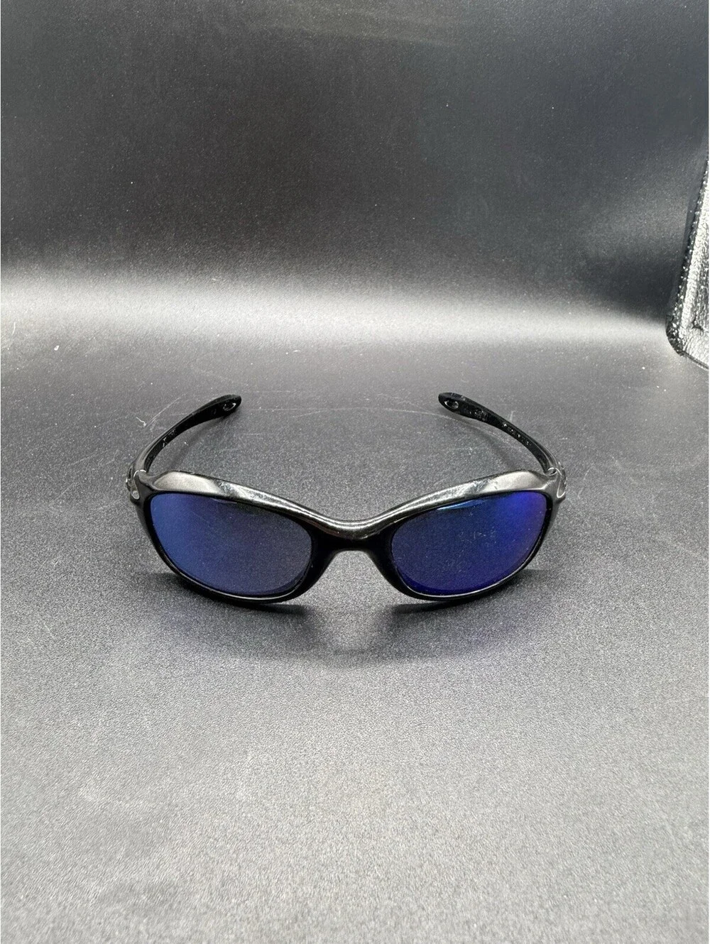 Oakley XS Fives Polished Black/Blue Iridium Lenses